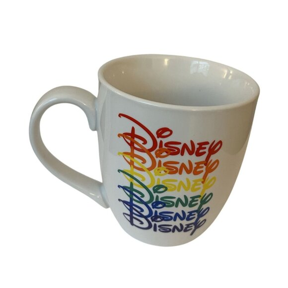 Mickey Mouse Rainbow Disney Collection Ceramic Mug 18 Oz Microwave & Dishwasher - Picture 2 of 3